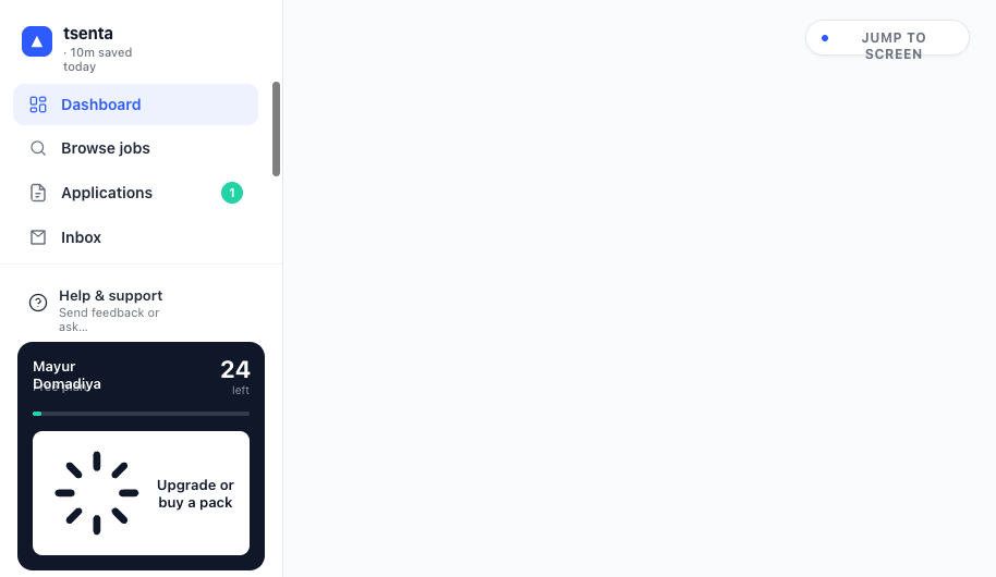 Tailorapply dashboard preview